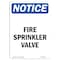Signmission OSHA Notice Sign, Fire Sprinkler Valve, 24in X 18in Decal, 18" W, 24" L, Portrait OS-NS-D-1824-V-12694 - alternate 1